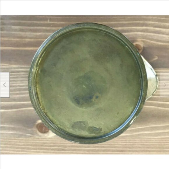 6" Peerage England Brass Pitcher w/ Embossed Nautical Ship Lighthouse Scene - Picture 7 of 8